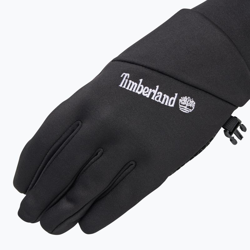 Herren Timberland Stretch Colorblock Softshell Fleece Handschuhe schwarz 4