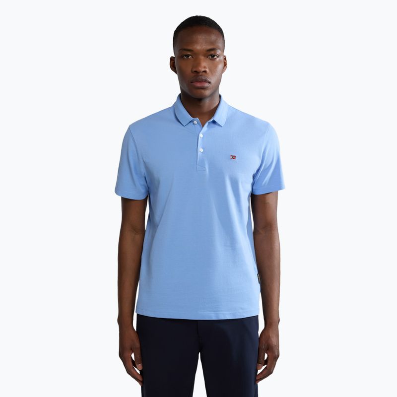 Herren Napapijri Ealis blau Blume Poloshirt