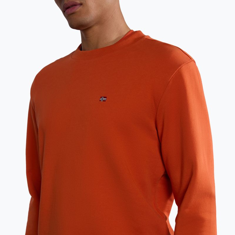 Herren Napapijri Balis Crew Sum 2 orange verbrannt Sweatshirt 8