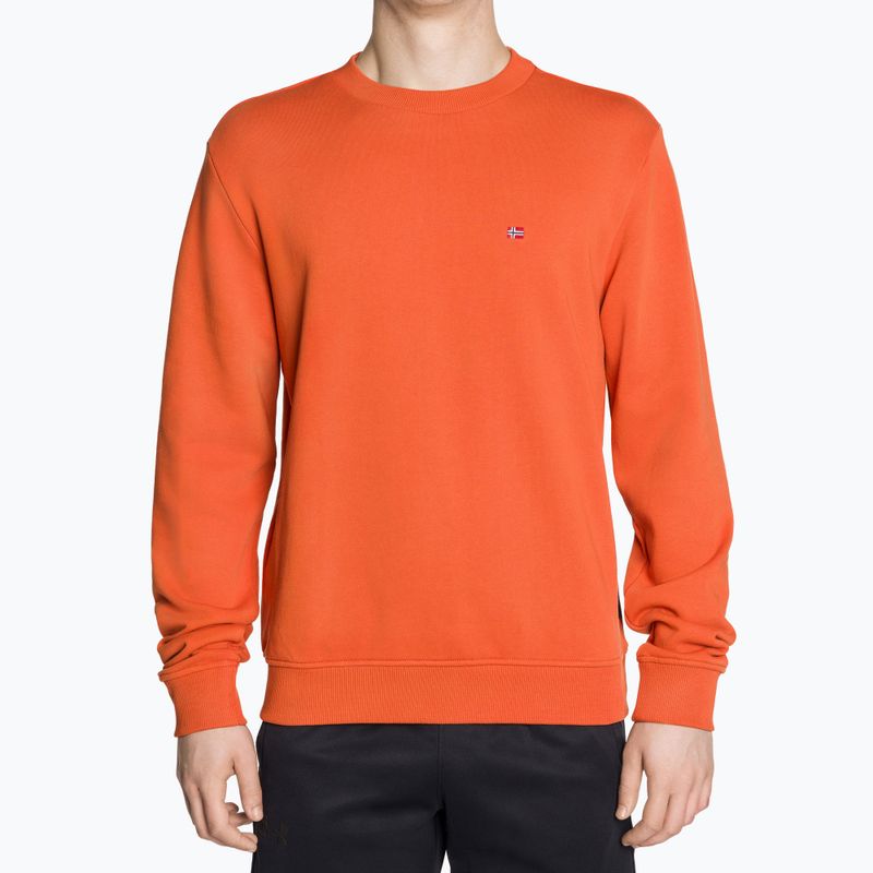 Herren Napapijri Balis Crew Sum 2 orange verbrannt Sweatshirt 2