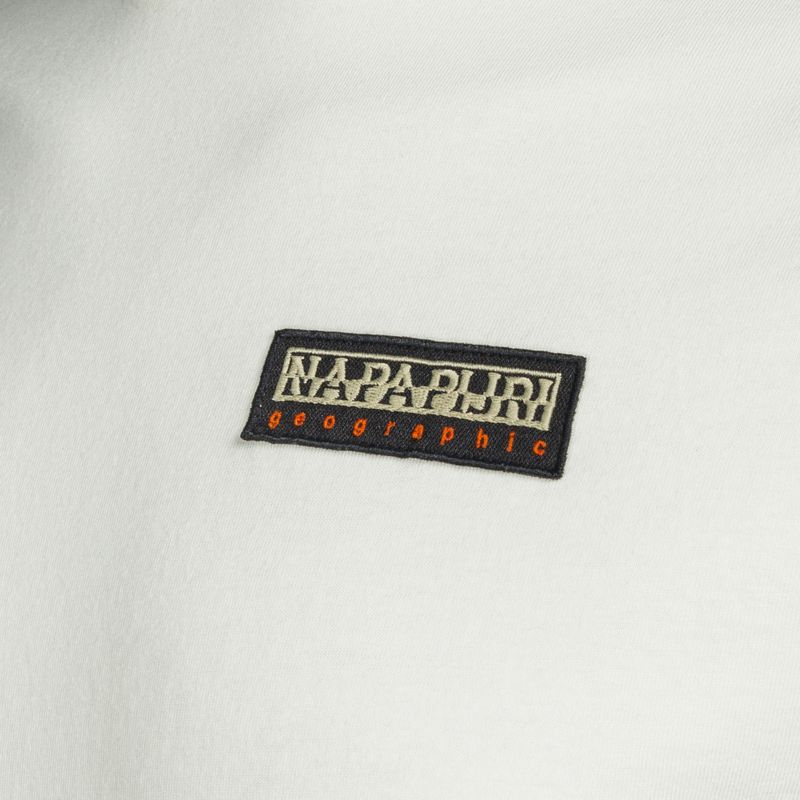 Herren Napapijri S-Iaato weißes Flüster-T-Shirt