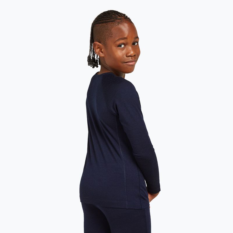 Kinder Thermoaktivshirt icebreaker 200 Oasis Crewe midnight navy 3