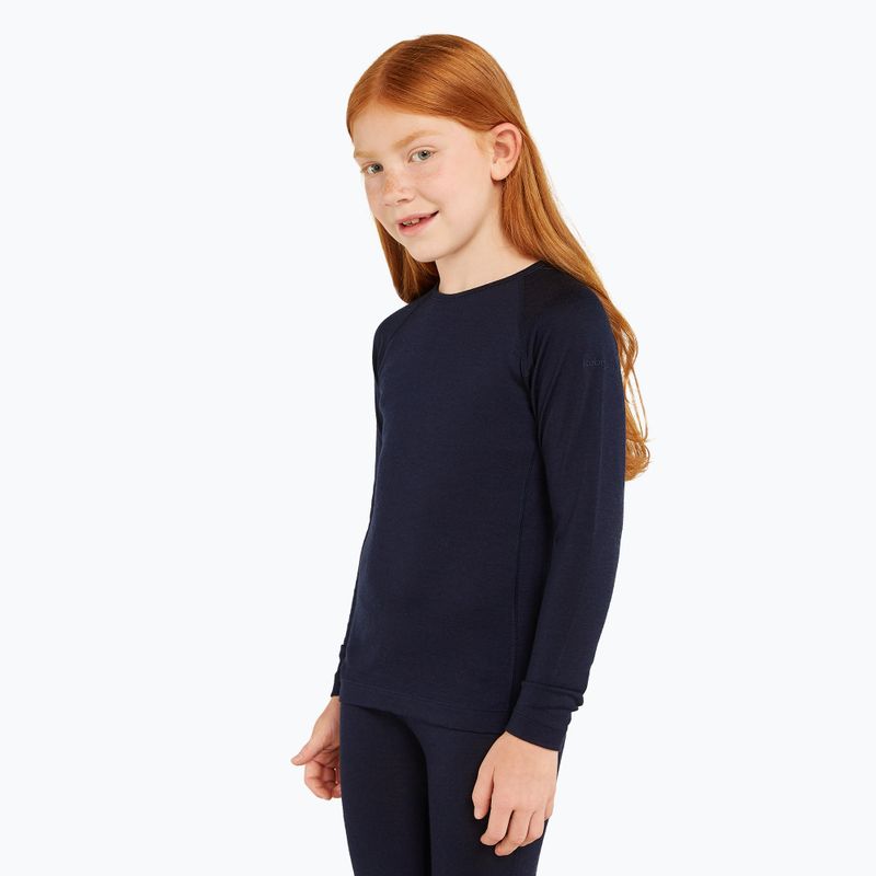 Kinder Thermoaktivshirt icebreaker 200 Oasis Crewe midnight navy 5