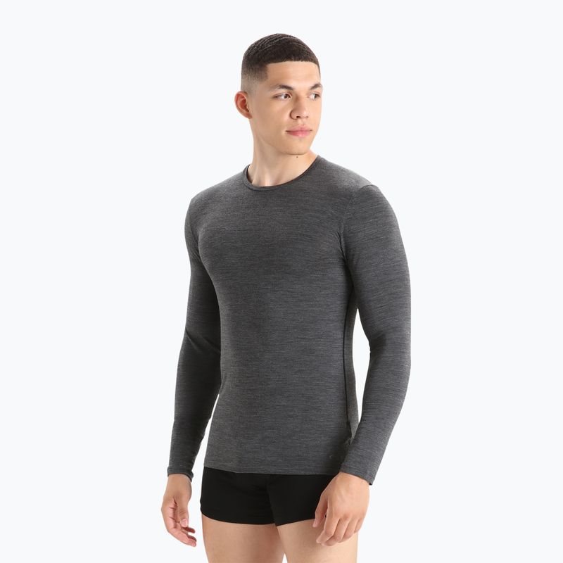 Herren-Thermolangarmshirt Icebreaker Merino 150 Anatomica Crewe Jet Heather