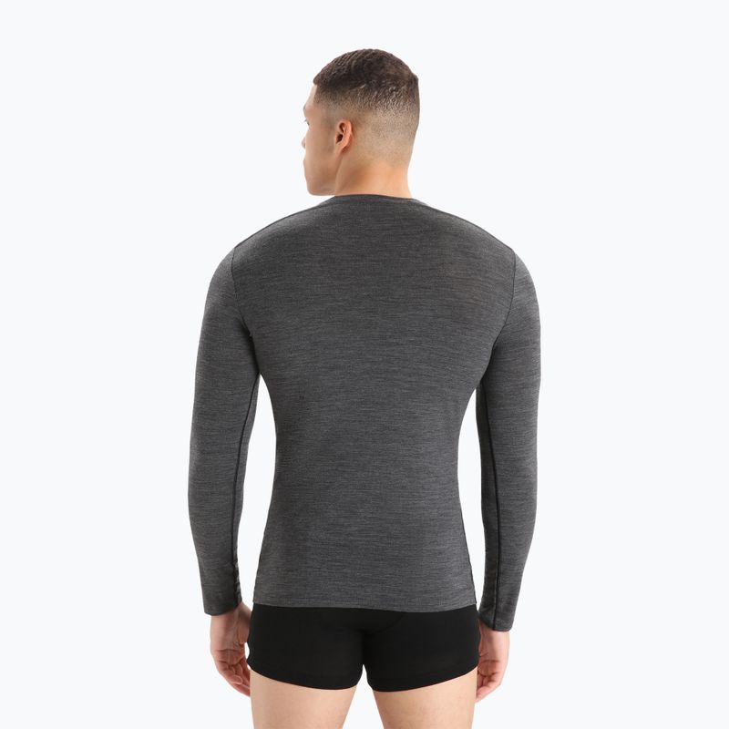 Thermo-Longsleeve Herren icebreaker Merino 150 Anatomica Crewe jet heather 3