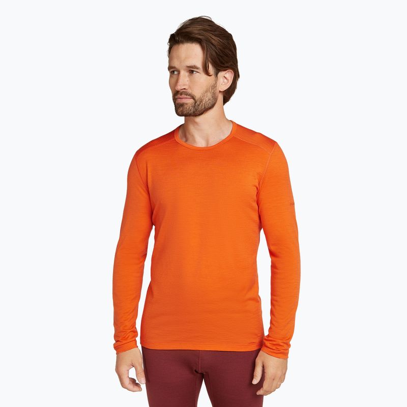 Icebreaker 200 Oasis Crewe Thermo-Langarmshirt für Herren Blaze