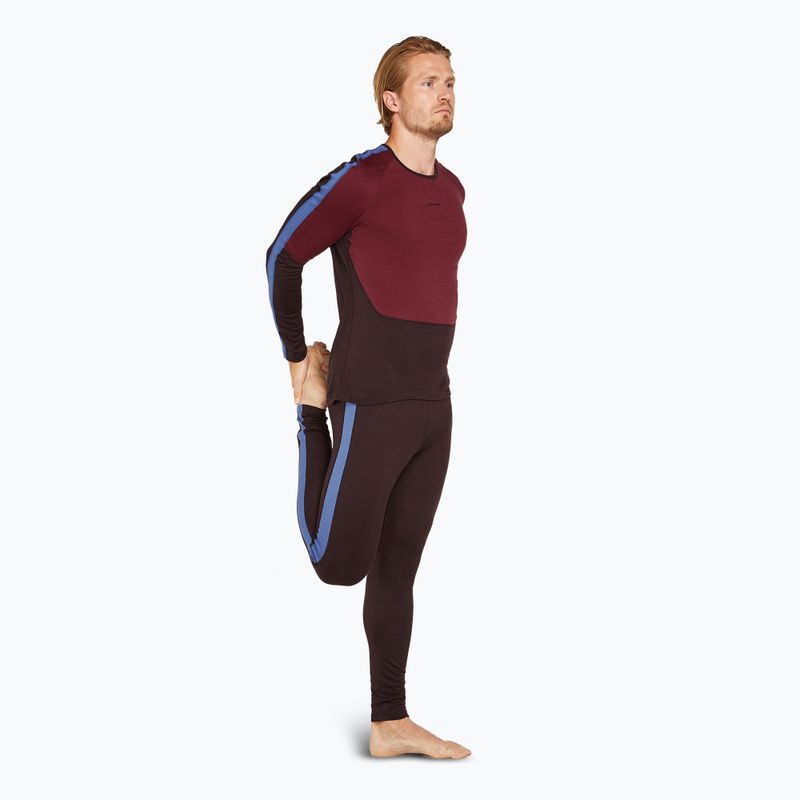 Herren Thermoaktivshirt icebreaker Merino 200 Sonebula LS Crewe bittersweet/port 2