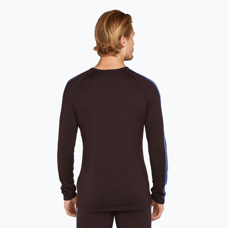 Herren Thermoaktivshirt icebreaker Merino 200 Sonebula LS Crewe bittersweet/port 3