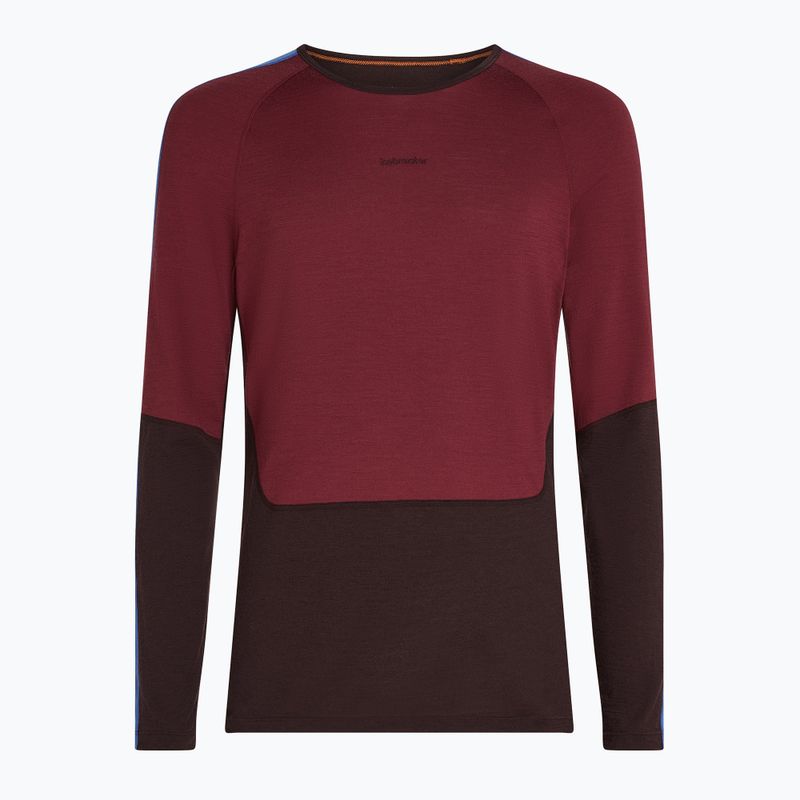 Herren Thermoaktivshirt icebreaker Merino 200 Sonebula LS Crewe bittersweet/port 8