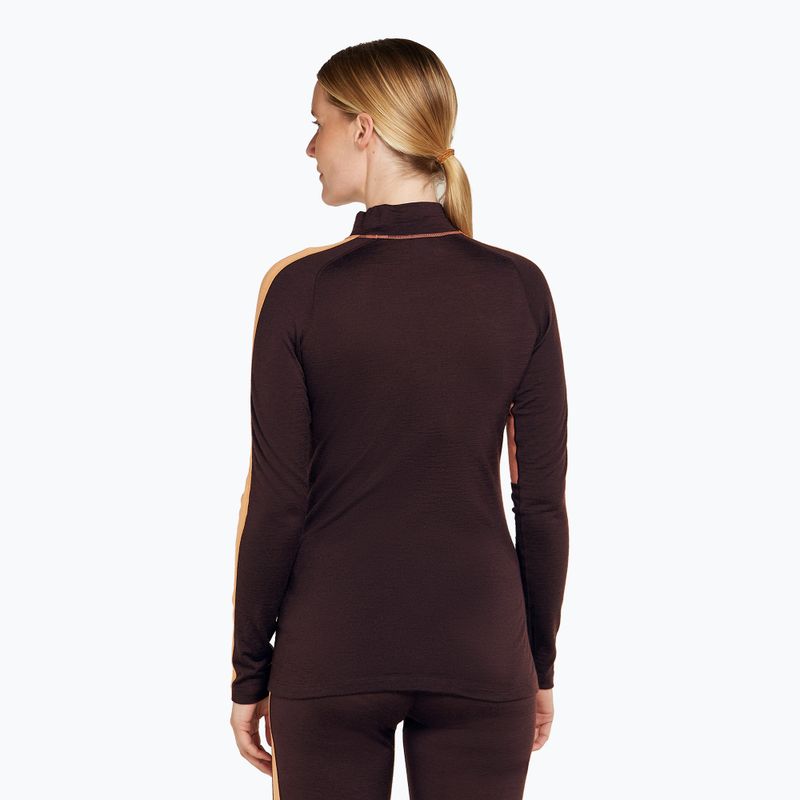 Icebreaker Damen Thermo-Longsleeve 200 Oasis Sonebula High Neck bittersweet/cedar 3