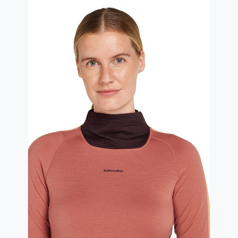 Damen Thermoaktivshirt icebreaker 200 Oasis Sonebula High Neck bittersweet/cedar 4