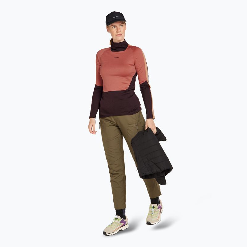 Icebreaker Damen Thermo-Longsleeve 200 Oasis Sonebula High Neck bittersweet/cedar 7