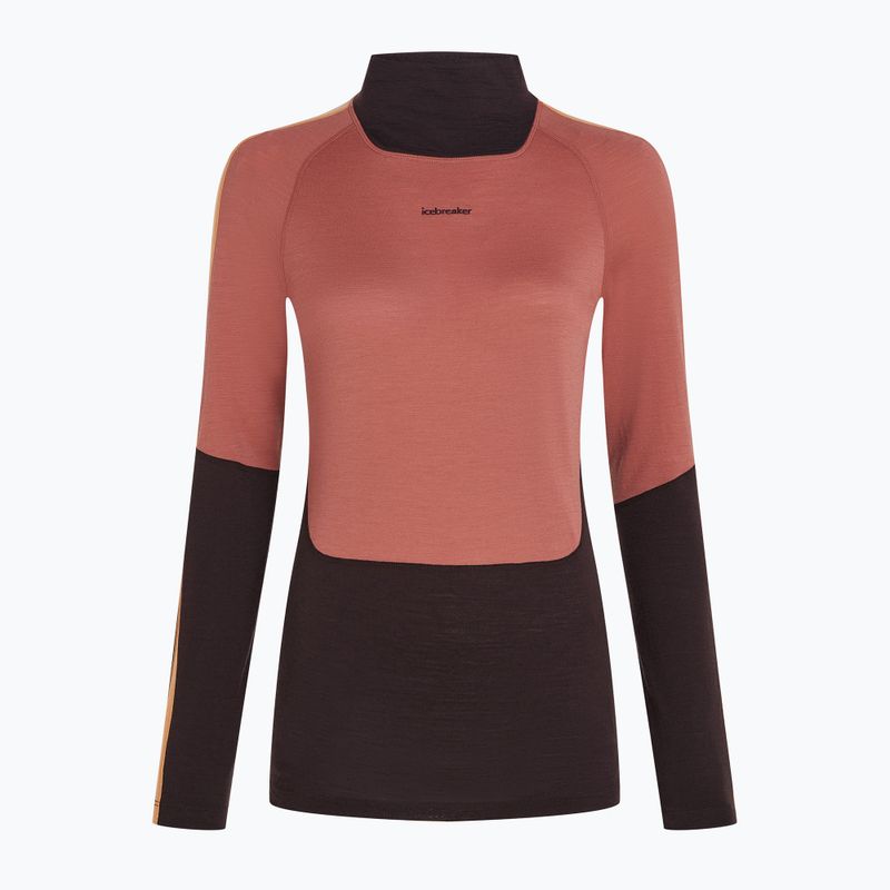 Damen Thermoaktivshirt icebreaker 200 Oasis Sonebula High Neck bittersweet/cedar 8