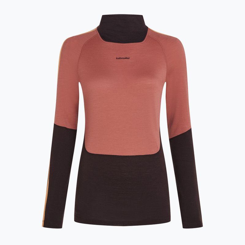 Icebreaker Damen Thermo-Longsleeve 200 Oasis Sonebula High Neck bittersweet/cedar 8