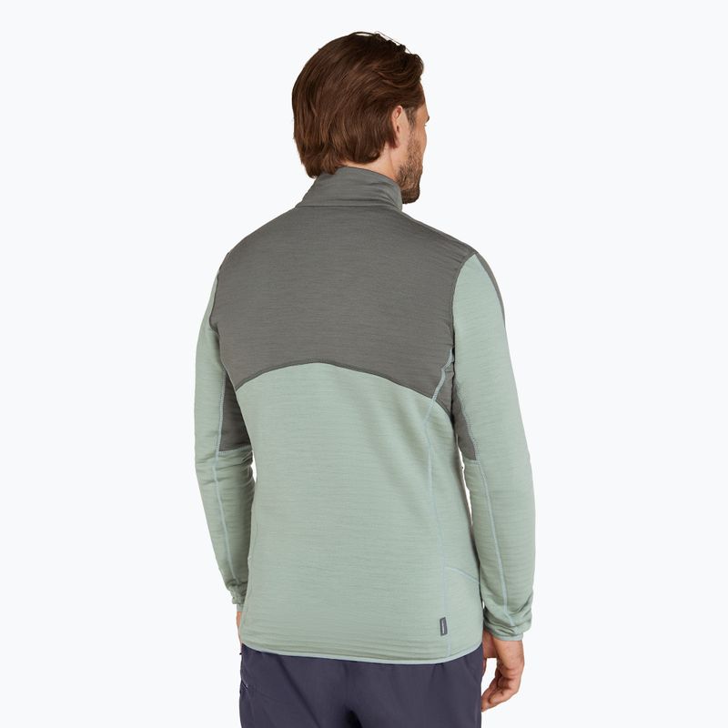 Herren Icebreaker Merino 400 RealFleece Descender LS Zip galaxy/ moss/ cb Sweatshirt 3