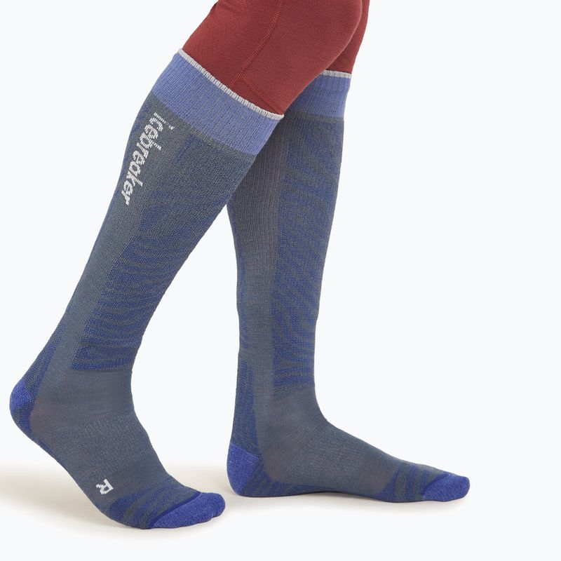 Icebreaker Herren-Skisocken Merino Ski+ Light OTC Mountain Contour dawn/brilliant/snow