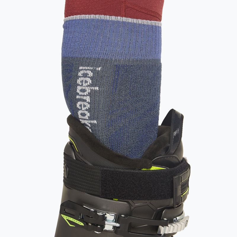 Icebreaker Herren-Skisocken Merino Ski+ Light OTC Mountain Contour dawn/brilliant/snow