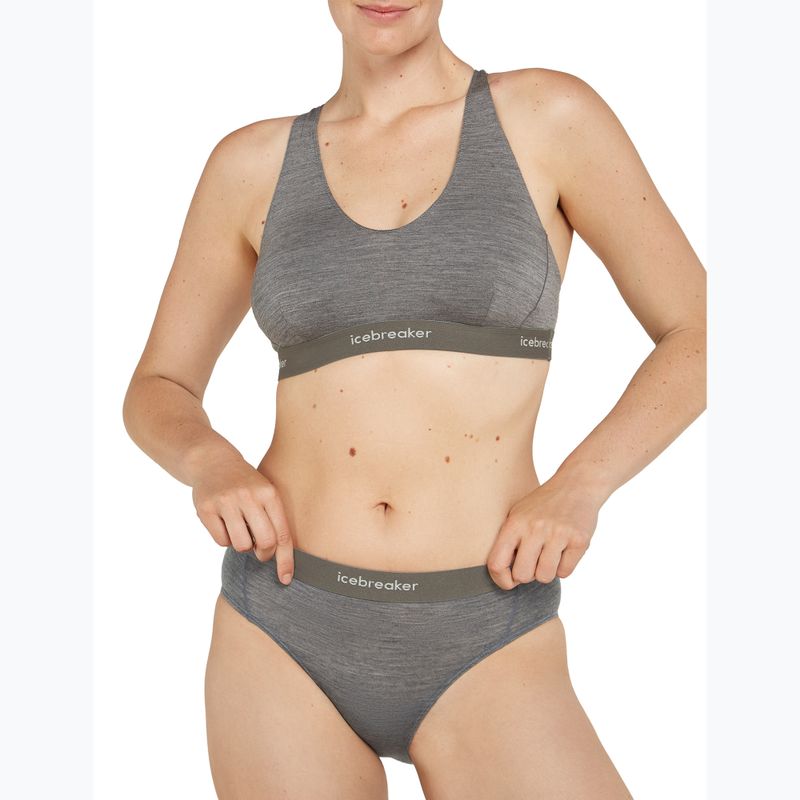 Icebreaker Damen Thermo-Slip Merino 125 Cool-Lite Sprite Hipster gritstone heather 5