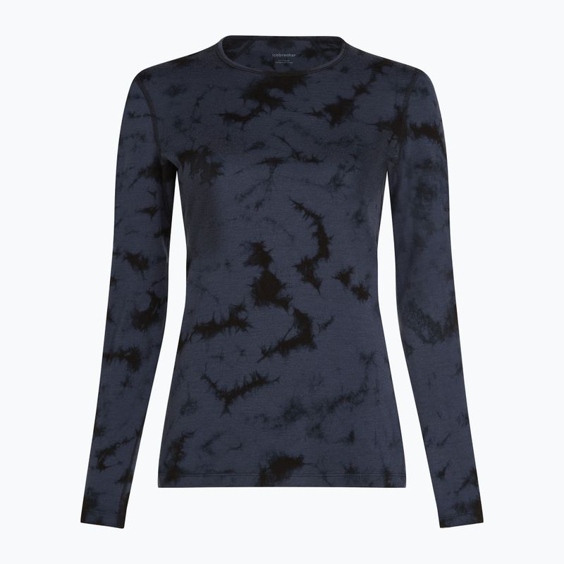 Icebreaker Damen Thermo-Langarmshirt Merino 200 Oasis Crewe Cloud Dye graphit/schwarz 7