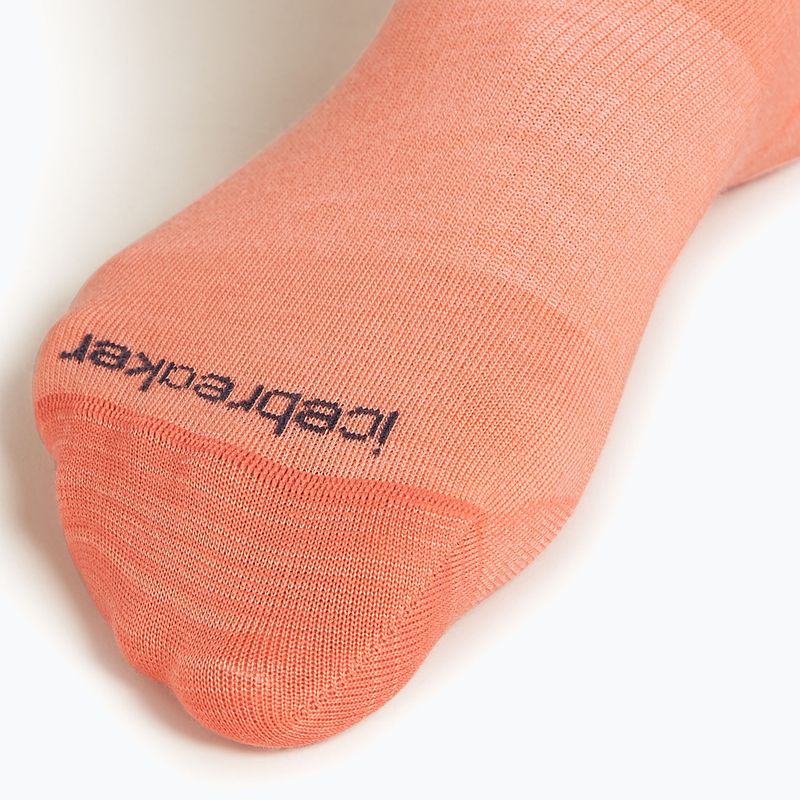 Icebreaker Damen-Trekkingsocken Life Fine Gauge Crew IB Logo Reflections tang/graphit 3