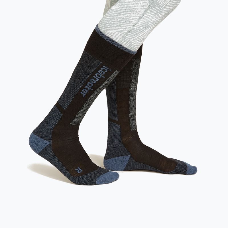 Skisocken Damen Icebreaker Merino Ski+ Light OTC black/dawn/graphite 2