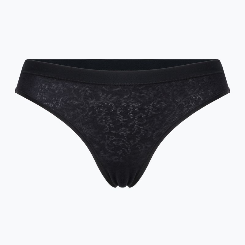 Damen Thermoslip Smartwool Merino Lace Bikini Boxed schwarz SW016618
