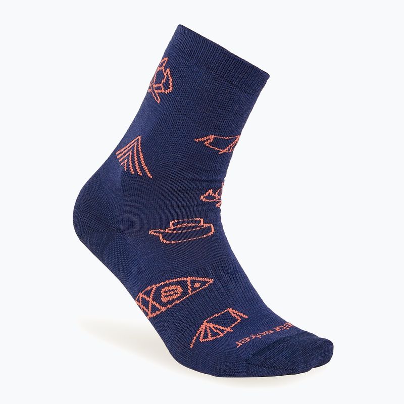 Icebreaker Damen Trekkingsocken Merino Ultralight Crew Camp Ess royal navy/tang