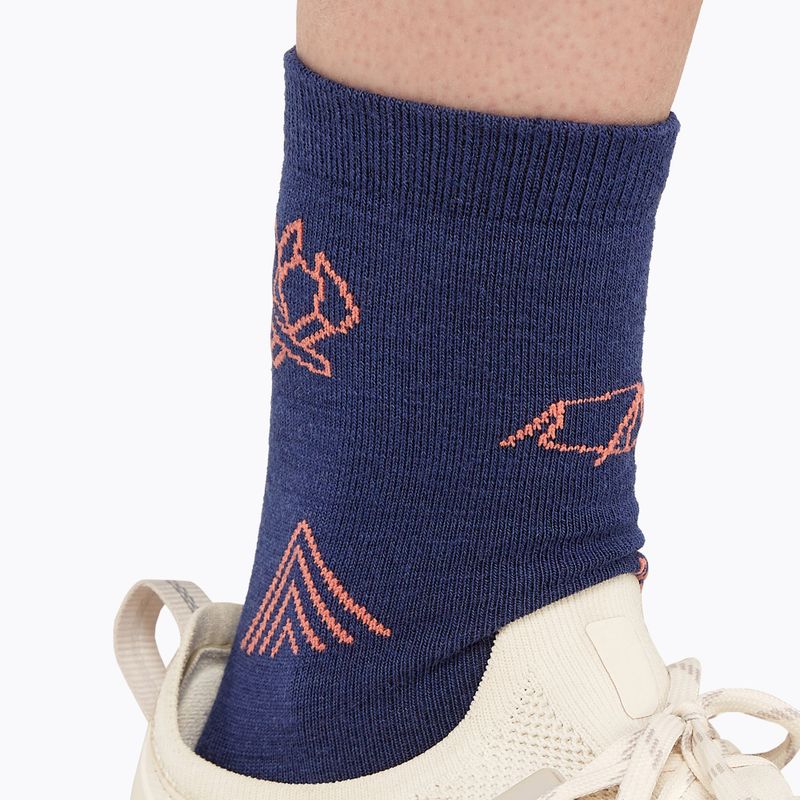 Icebreaker Damen Trekkingsocken Merino Ultralight Crew Camp Ess royal navy/tang 4