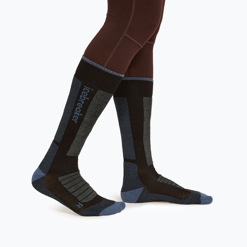 Damenskisocken icebreaker Merino Ski+ Ultralight OTC black/dawn/graphite 2