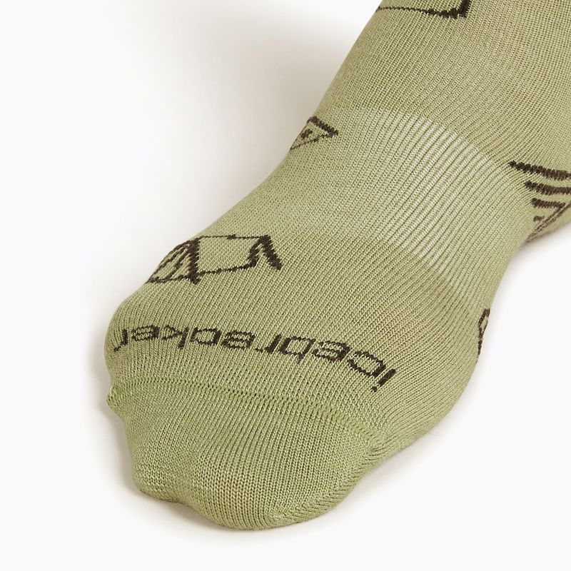 Icebreaker Merino Ultralight Crew Camp Ess lichen/bittersweet Trekkingsocken für Herren