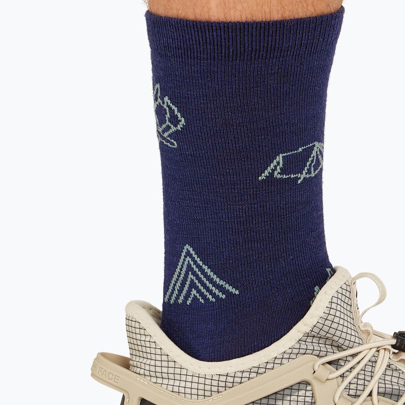 Herren Icebreaker Merino Ultralight Crew Camp Ess Trekkingsocken royal navy/cloud ray