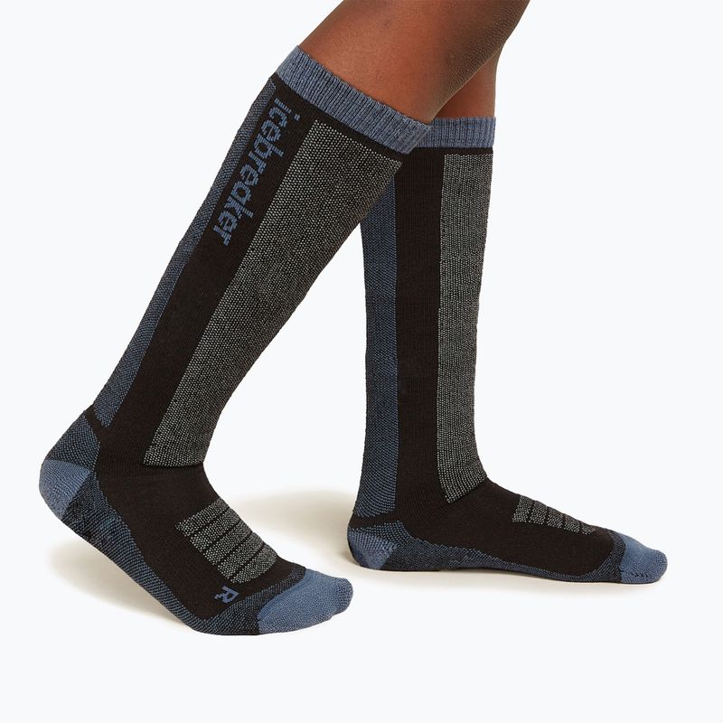 Kinderstrümpfe icebreaker Merino Blend Ski+ Medium OTC schwarz/dawn/graphit 2