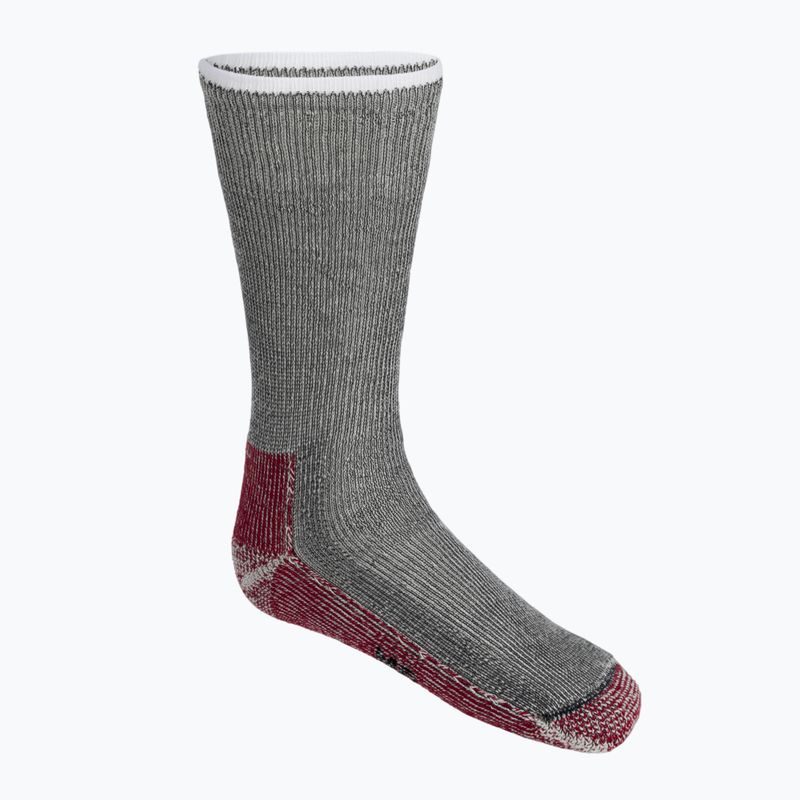 Smartwool Classic Mountaineer Maximum Cushion Crew grau-rot Trekkingsocken SW0133000031