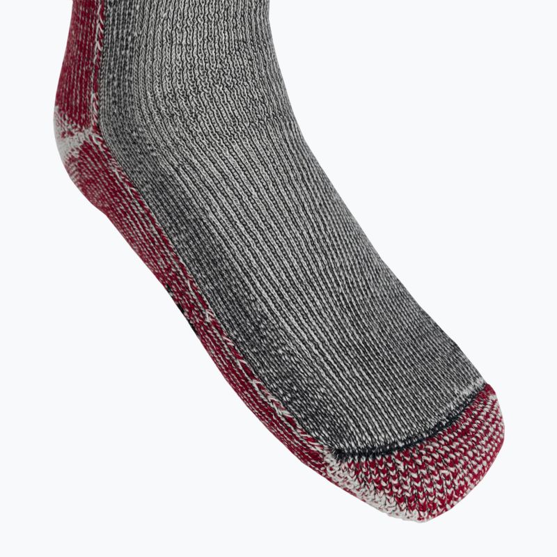 Smartwool Classic Mountaineer Maximum Cushion Crew grau-rot Trekkingsocken SW0133000031 4