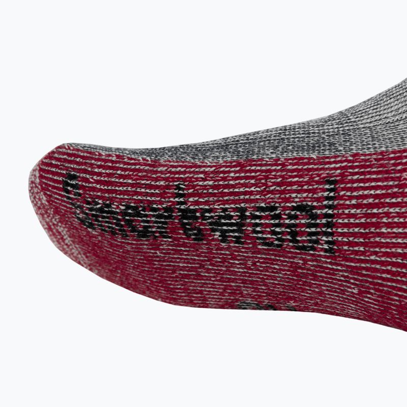 Smartwool Classic Mountaineer Maximum Cushion Crew grau-rot Trekkingsocken SW0133000031 5