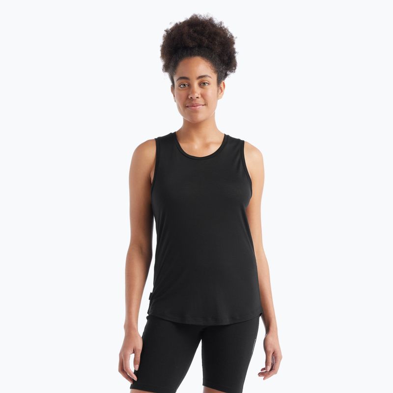 Icebreaker Damen Thermo-T-Shirt Sphere II Tank schwarz IB0A56EZ0011