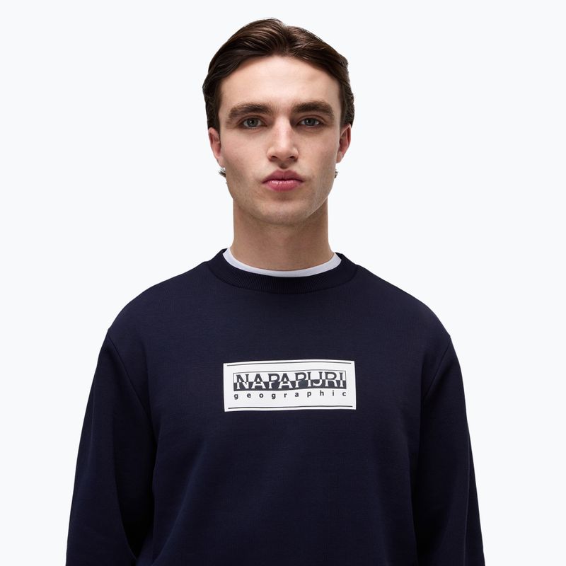 Herren Napapijri B-Box Logo C Sweatshirt blu marine 3