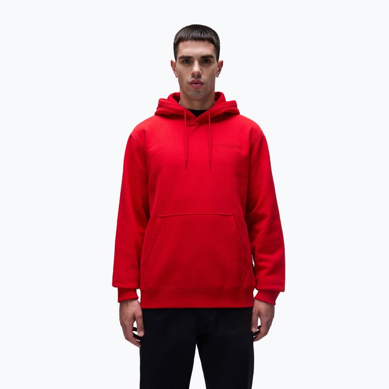 Herren Napapijri B-Kander Sweatshirt mit Kapuze rot goji