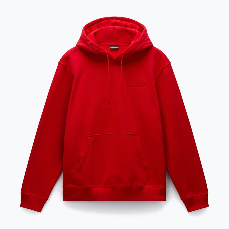 Herren Napapijri B-Kander Sweatshirt mit Kapuze rot goji 6