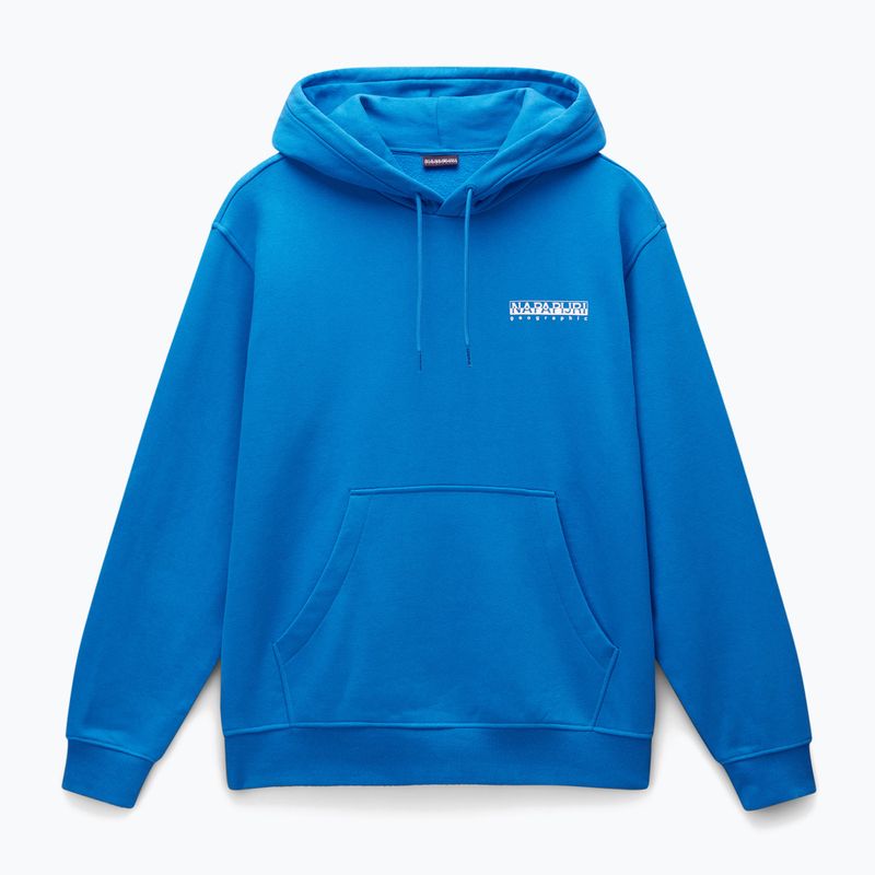 Herren Napapijri B-Linth Sweatshirt mit Kapuze blau Saphir 6