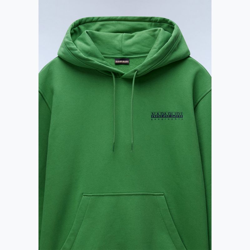 Herren Napapijri B-Linth Sweatshirt mit Kapuze grün kelly 7