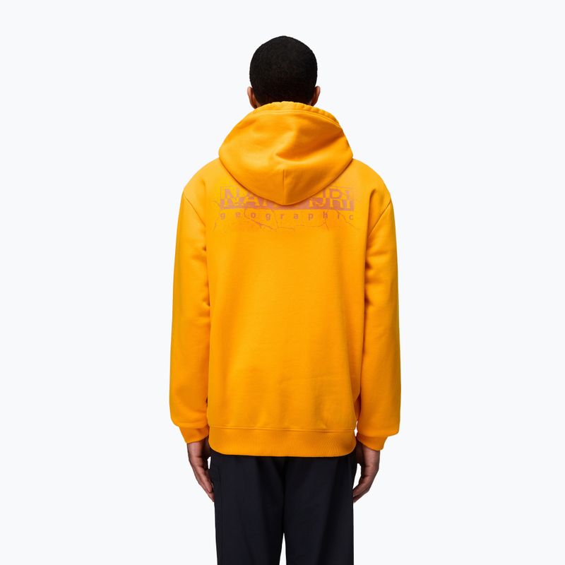 Herren Napapijri B-Albula Sweatshirt mit Kapuze orange marigold 3