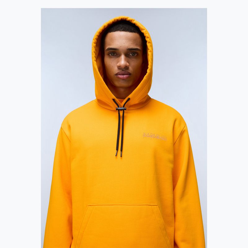 Herren Napapijri B-Albula Sweatshirt mit Kapuze orange marigold 4