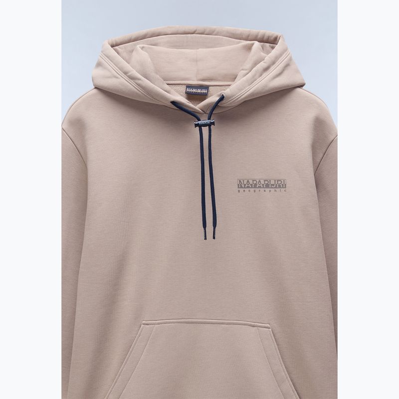 Herren Napapijri B-Albula Sweatshirt mit Kapuze beige rockig 3