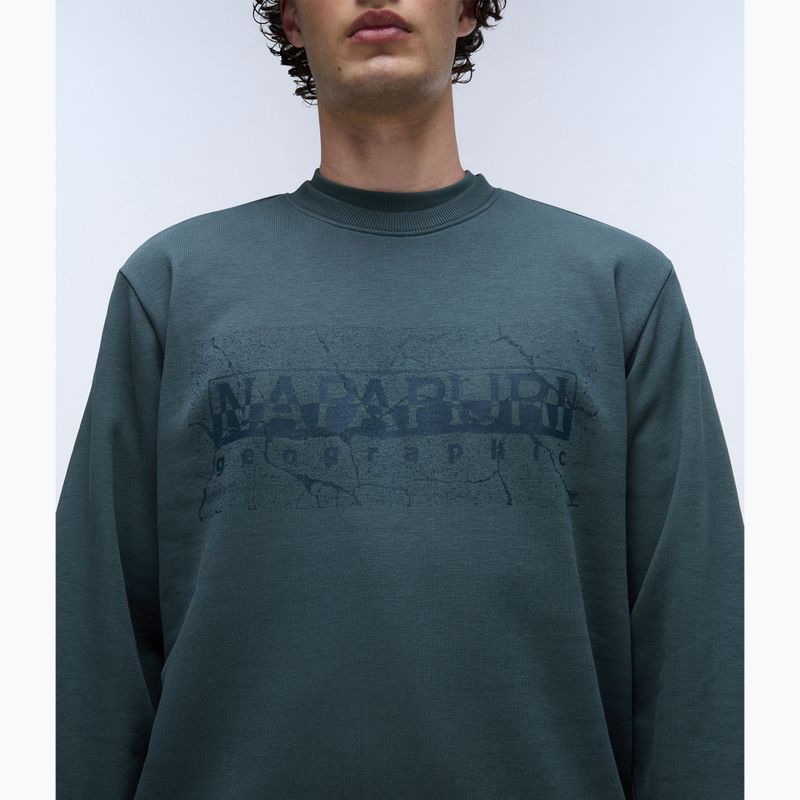 Herren Napapijri B-Albula C grün urbanes Sweatshirt 3