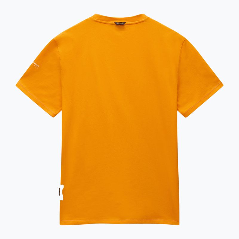 Herren Napapijri S-Badge orange Ringelblume T-shirt 6