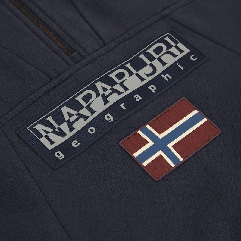 Herren Napapijri Burgee Half Zip Hooded 2.0 Sweatshirt blu marine 3