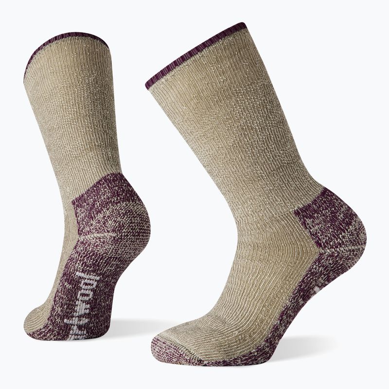 Damen-Trekkingsocken Smartwool Mountaineer Classic Edition Maximum Cushion Crew taupe