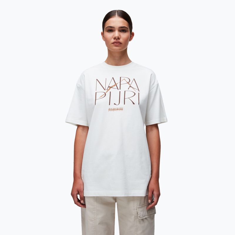 Damen Napapijri S-Rhin weißes Reiher-T-Shirt