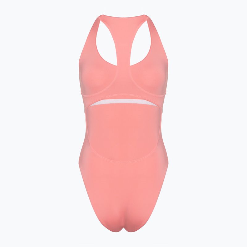 Hurley Damen O&O Solid Racerback Moderate One Piece Badeanzug pazifisch rosa 2